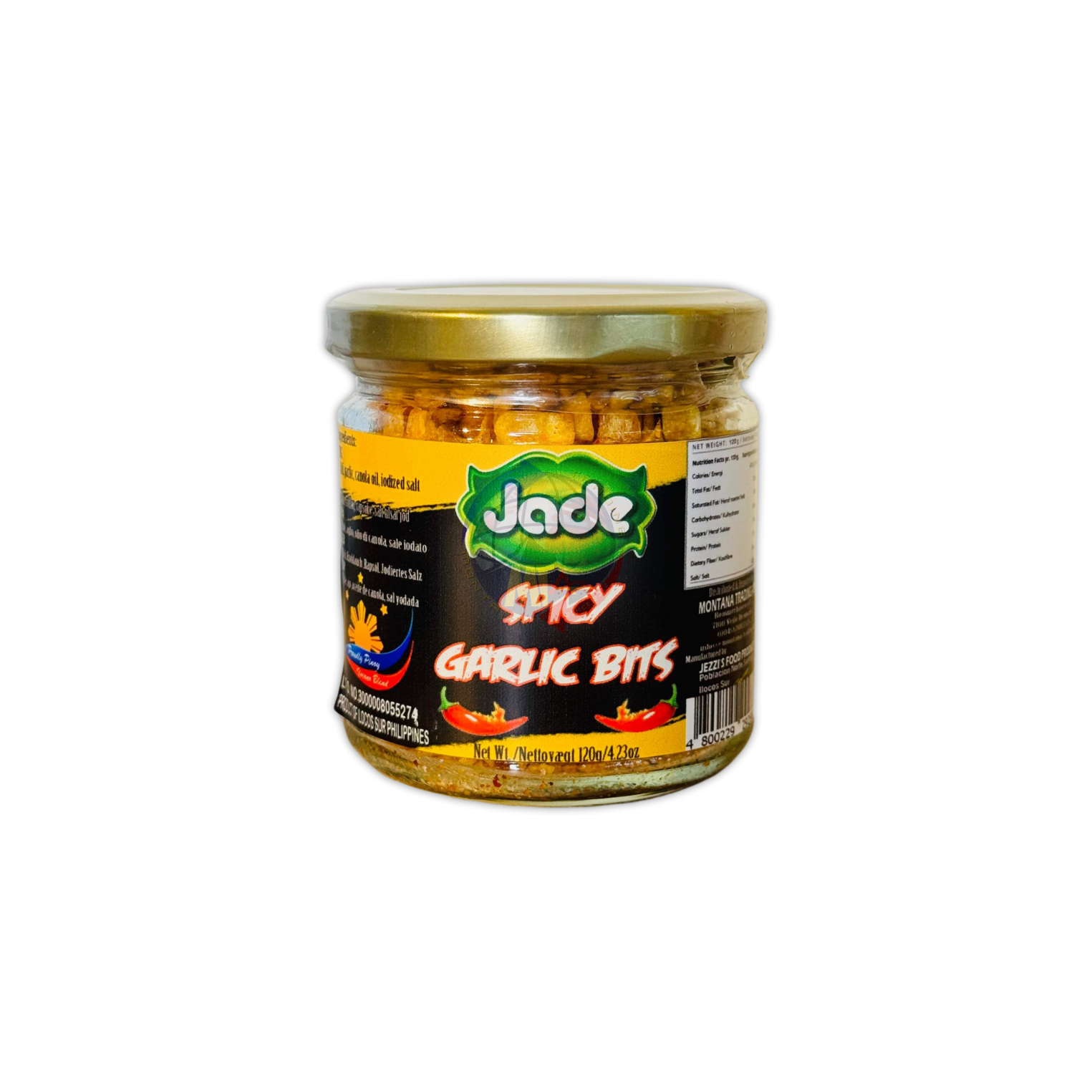 Jade Ilocano Blend Spicy Garlic Bits Snack 120g (x24)