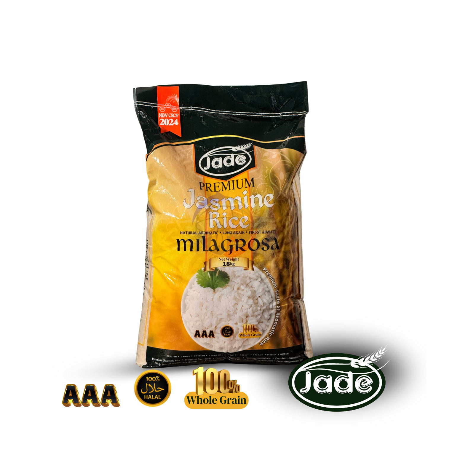 Jade Milagrosa Jasmine Rice 18 kg