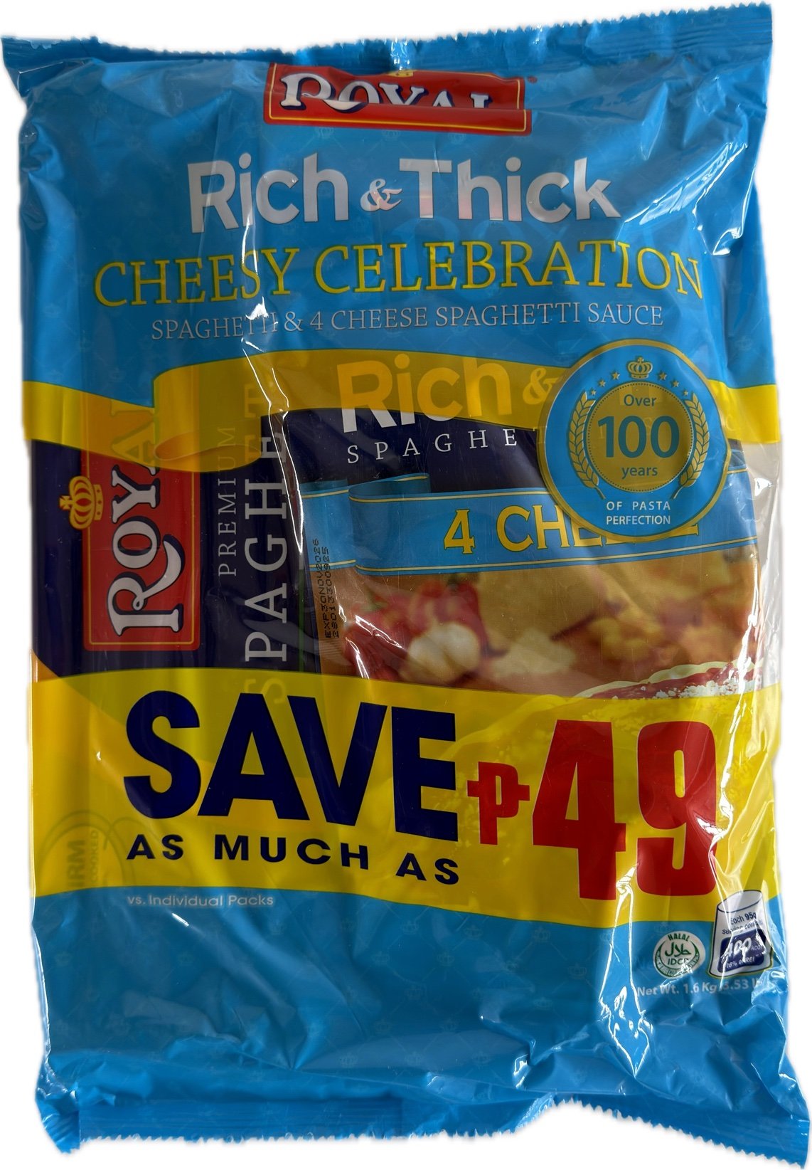 Royal Spaghetti Sauce Cheese Style Pasta Bundle 1,6kg (x10)