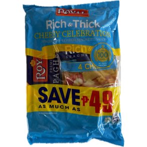 Royal Spaghetti Sauce Cheese Style Pasta Bundle 1,6kg (x10)