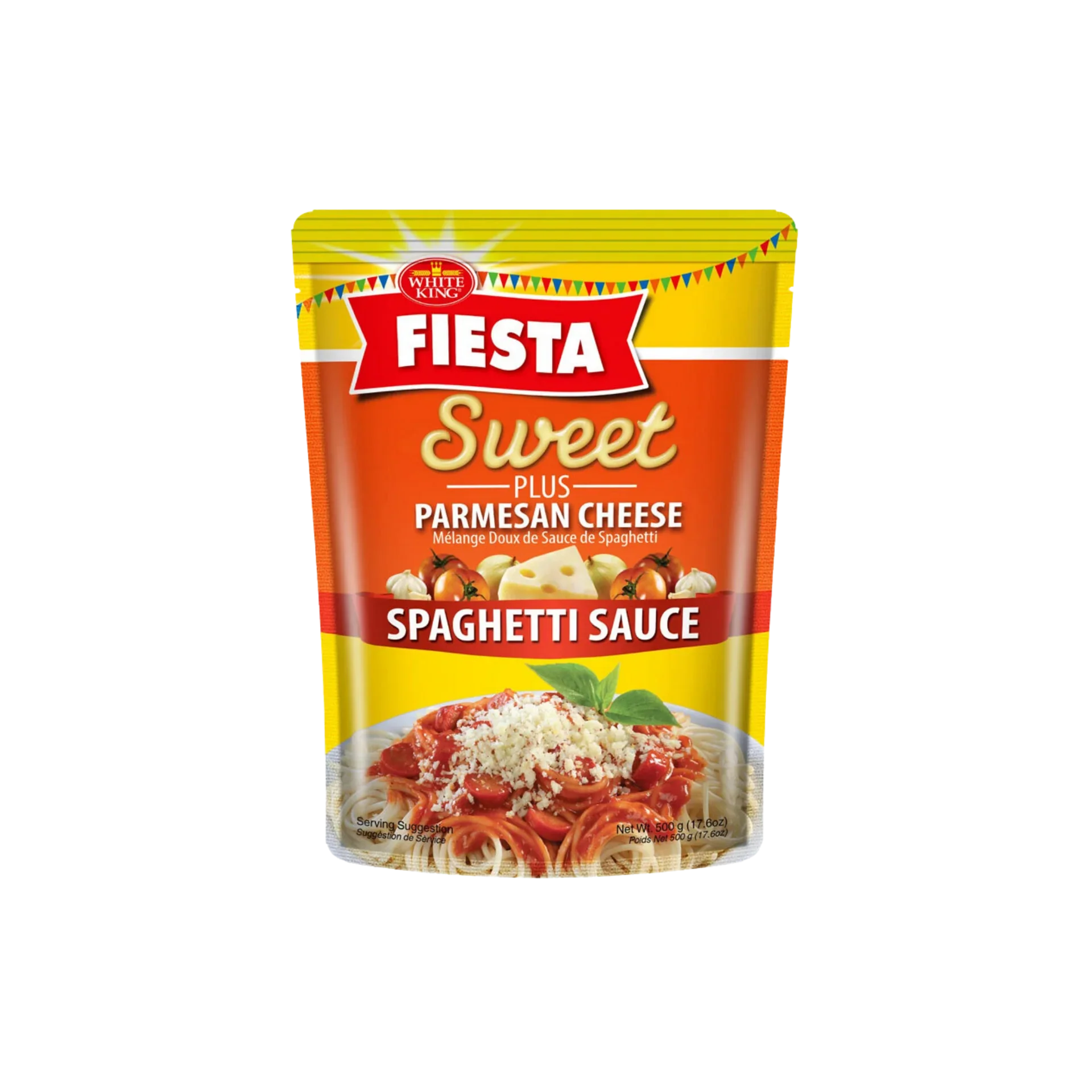 White King Fiesta Spaghetti Sauce Sweet Plus Parmasan 500g (x24)