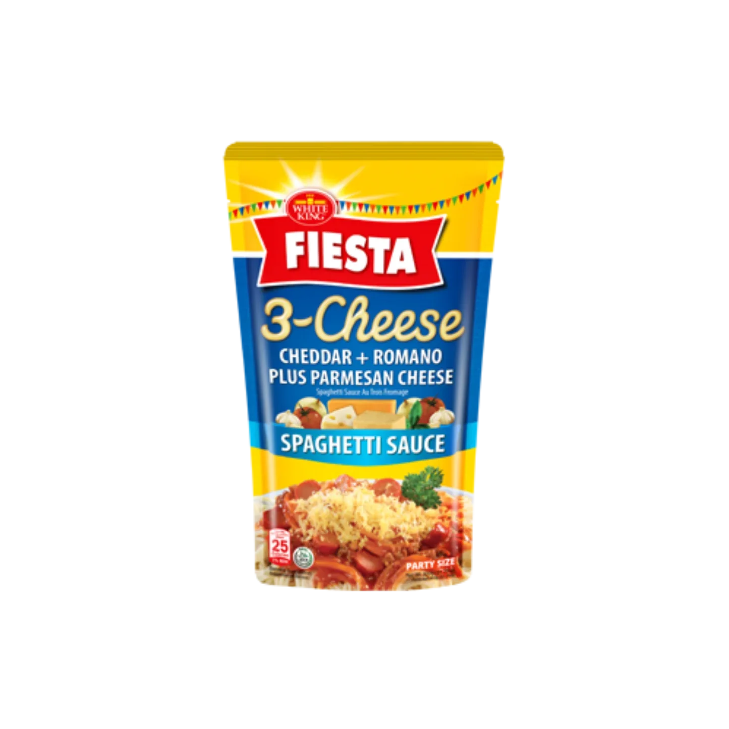 White King Fiesta Spaghetti Sauce 3 Cheese Blend 900g (x12)